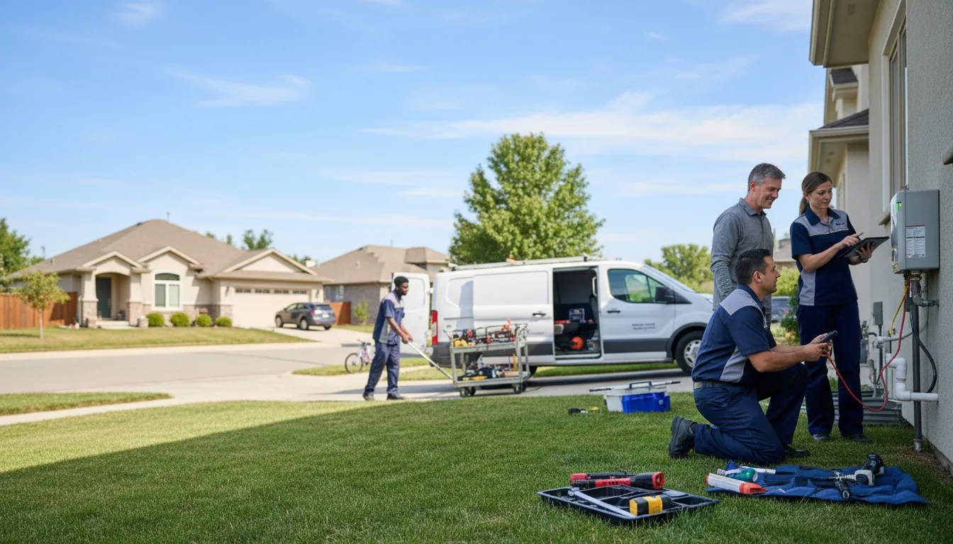 Tankless water heater service in Versailles, IN